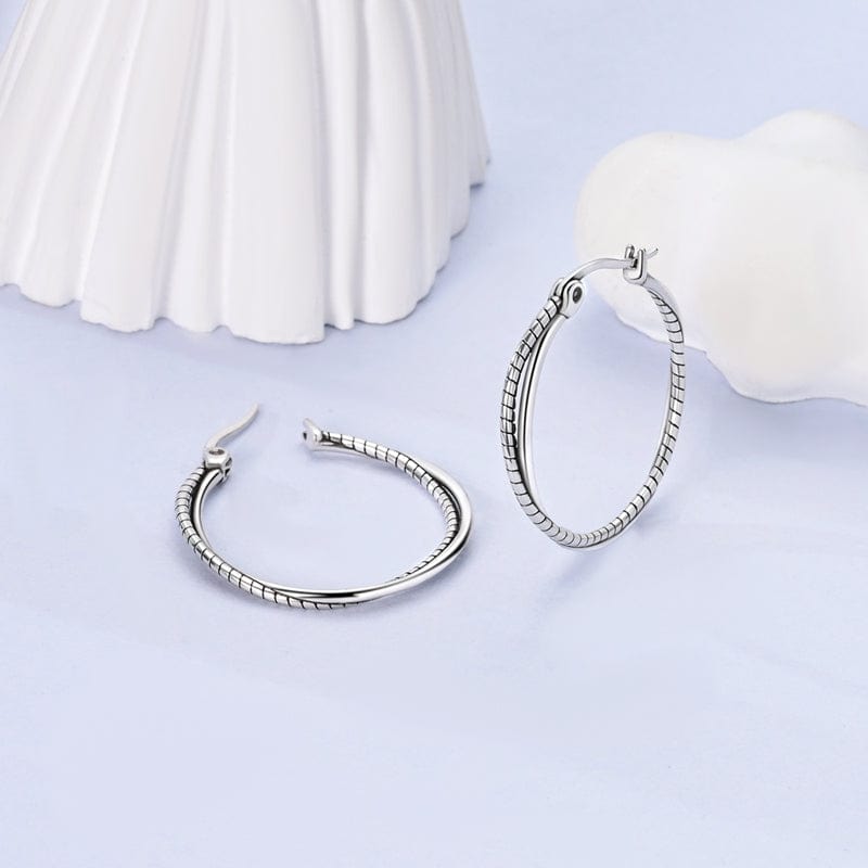 Liora Atelier Elegant Twist Hoop Earrings