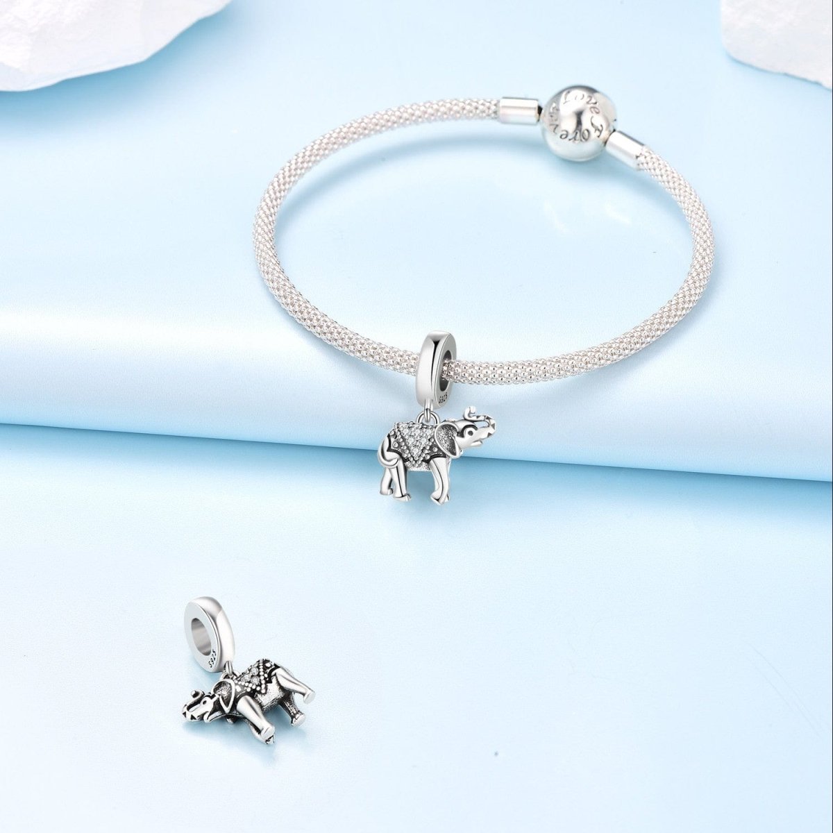 Liora Atelier Sparkling Elephant Dangle Charm