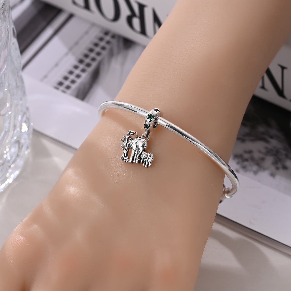 Liora Atelier Elephant Family Dangle Charm