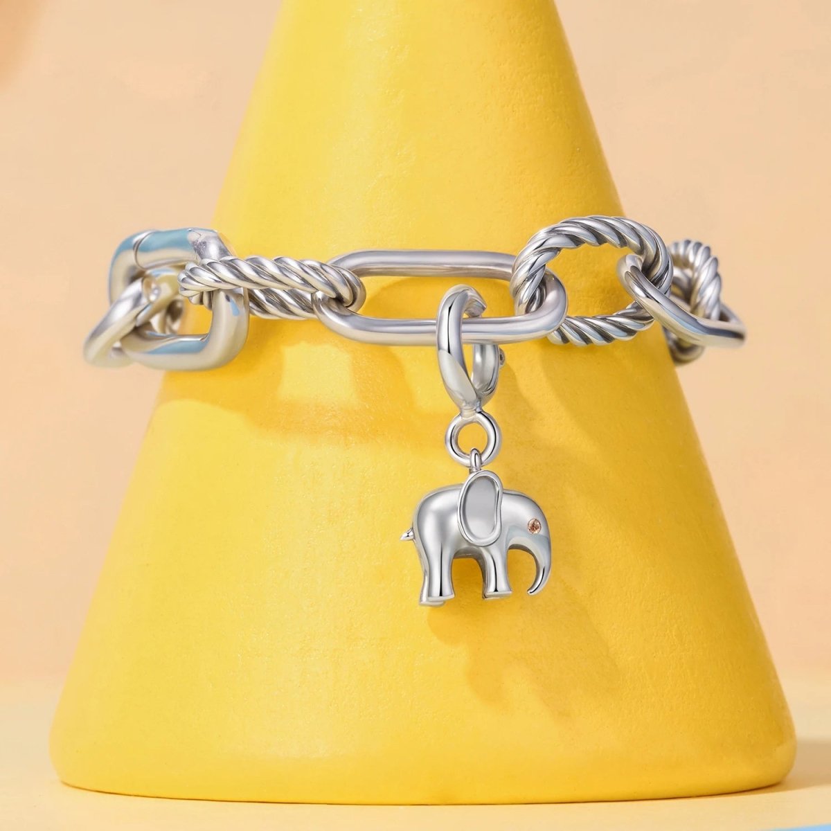 Liora Atelier Elephant with Crystal Eye Dangle Charm