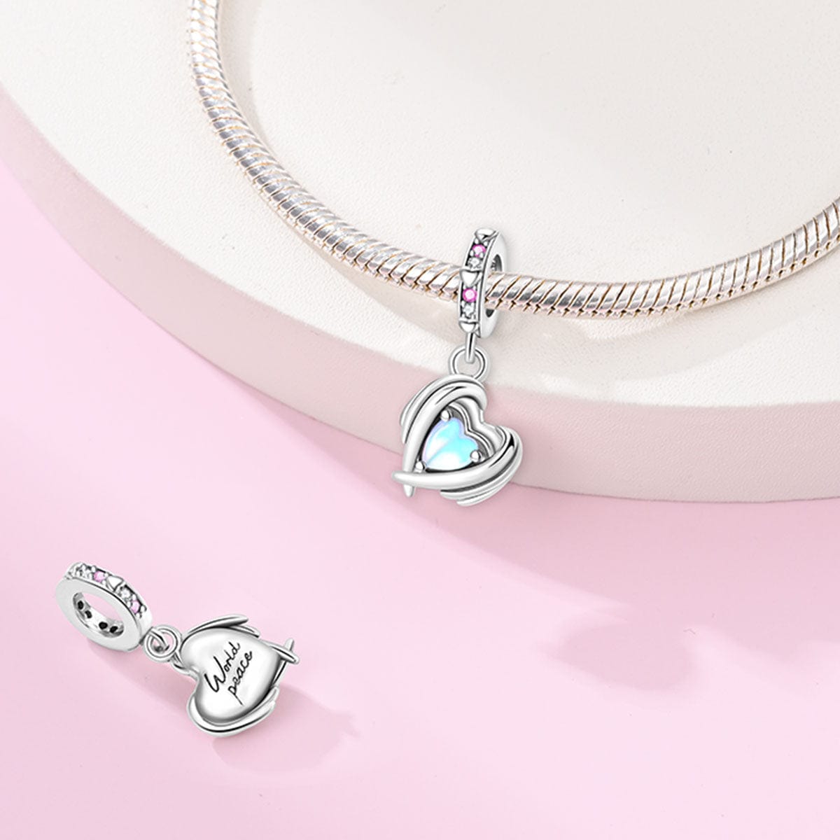 Liora Atelier Embraced Heart Glow Charm
