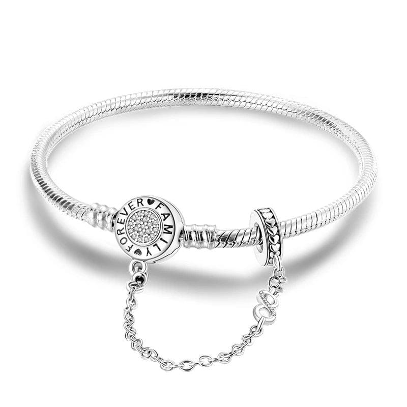 Liora Atelier Family Forever Snake Chain Bracelet with Safety Chain