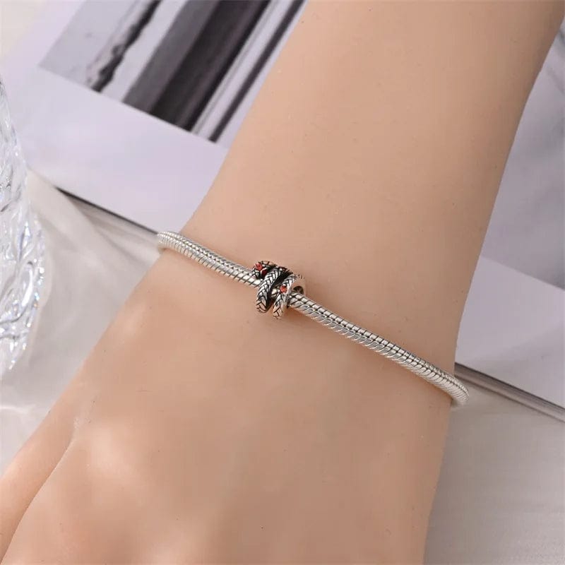 Liora Atelier Curled Snake Charm