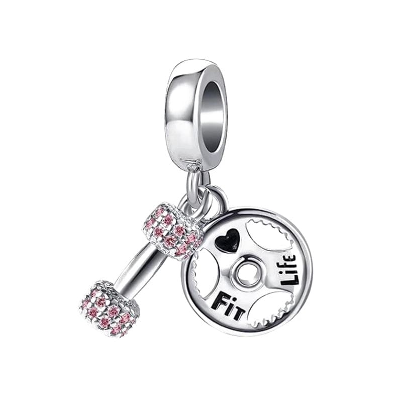 Liora AtelierFit Life Dumbbell & Weight Plate Dangle Charm