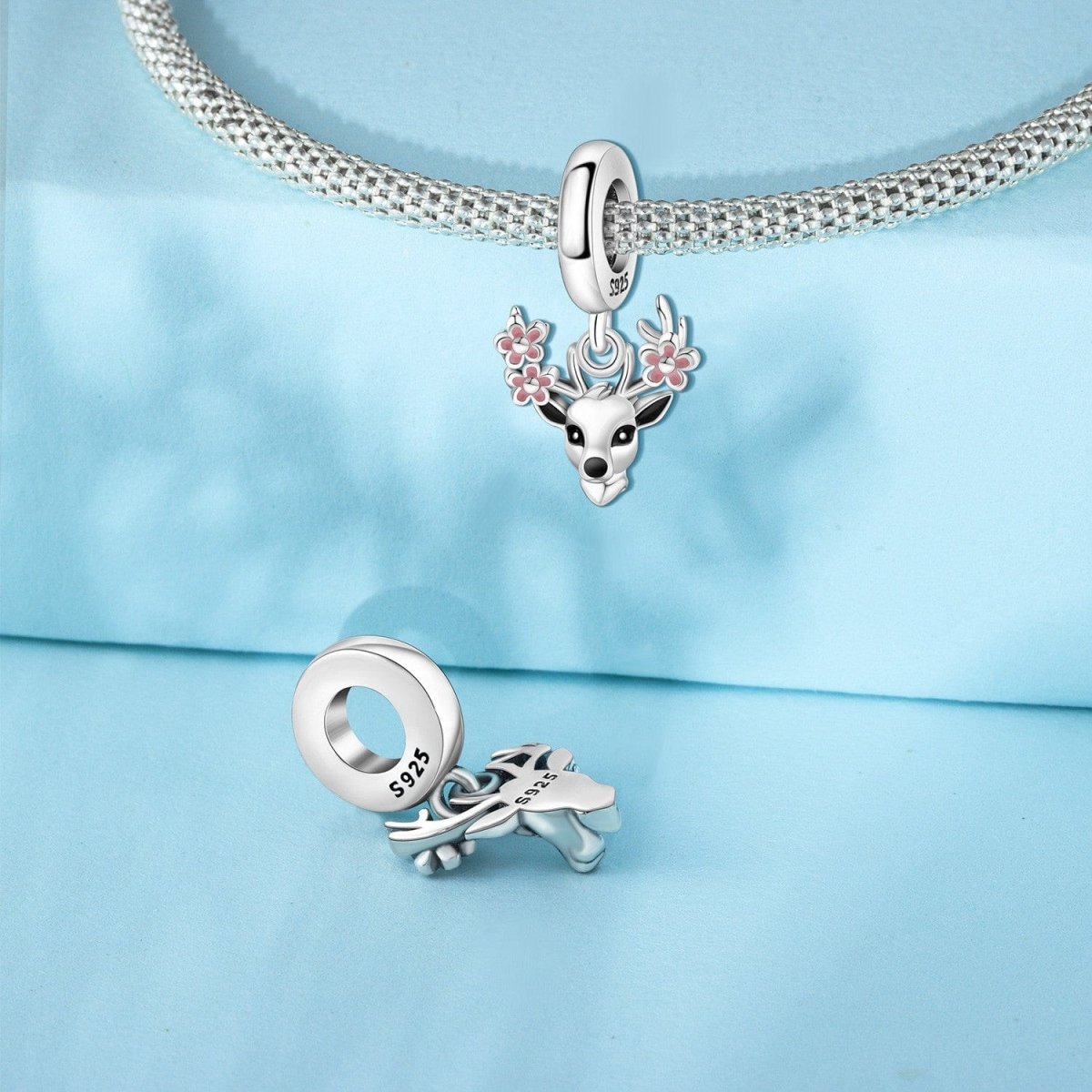 Liora Atelier Floral Antler Deer Charm