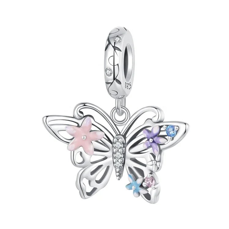 Liora Atelier Floral Butterfly Dangle Charm