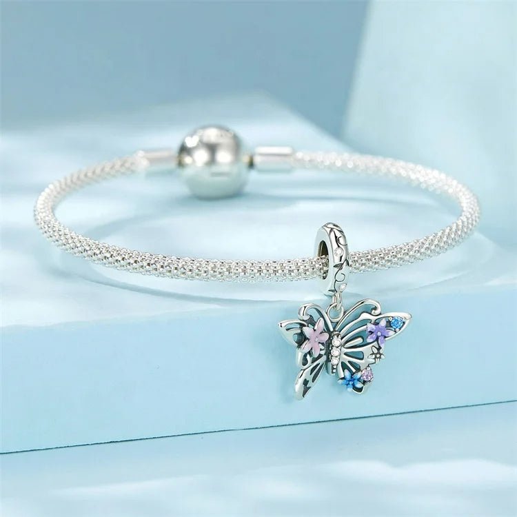 Liora Atelier Floral Butterfly Dangle Charm
