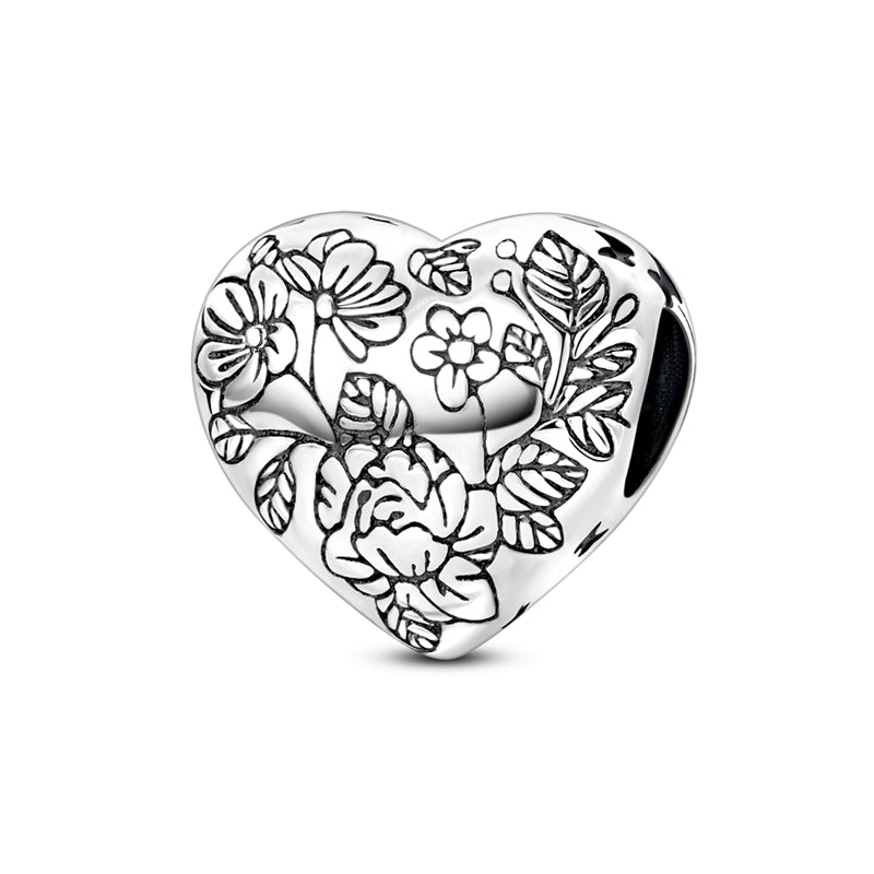 Liora Atelier Floral Heart Charm