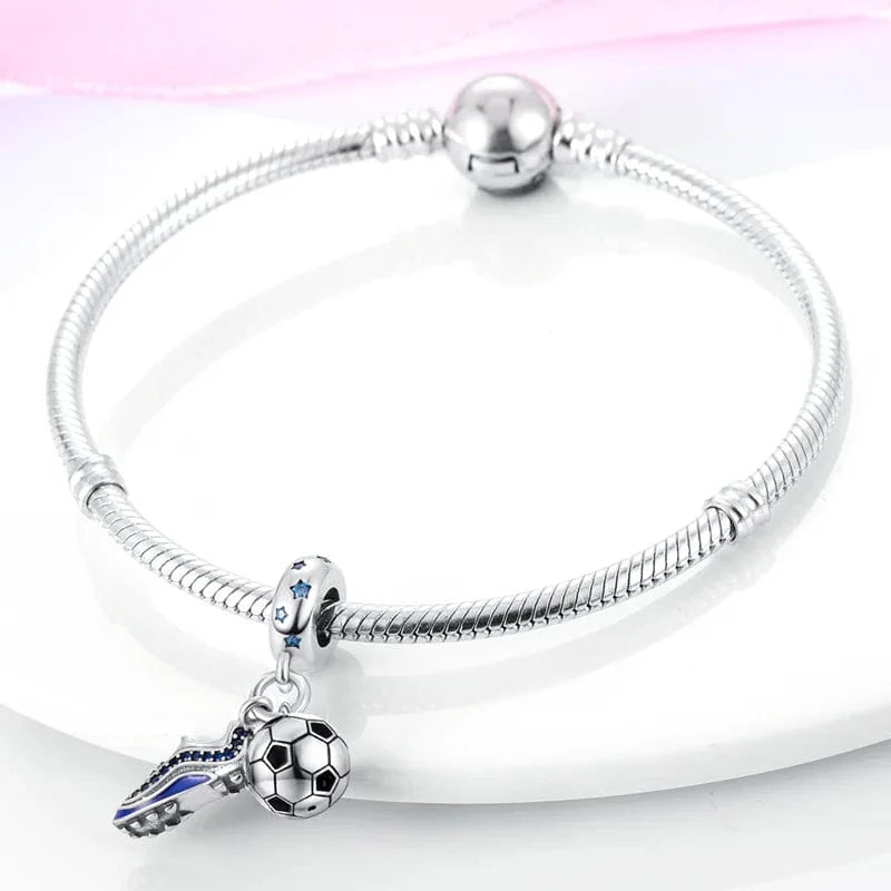Liora Atelier Football Ball and Shoe Double Dangle Charm