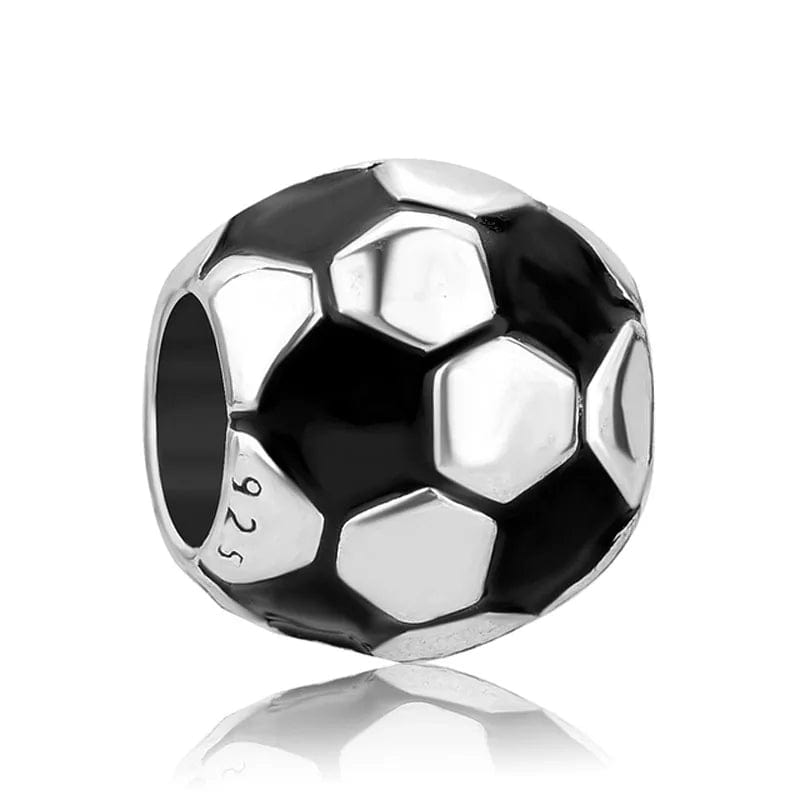 Liora Atelier Football Charm with Black and White