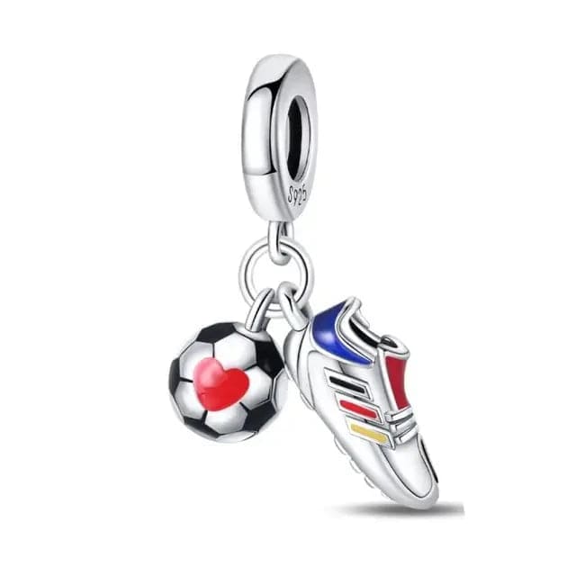 Liora Atelier Football Shoe & Ball Dangle Charm