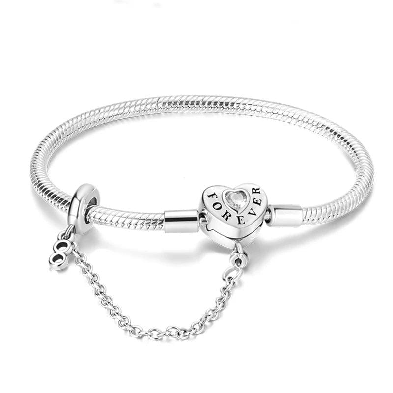 Liora Atelier Forever Heart Bracelet with Safety Chain