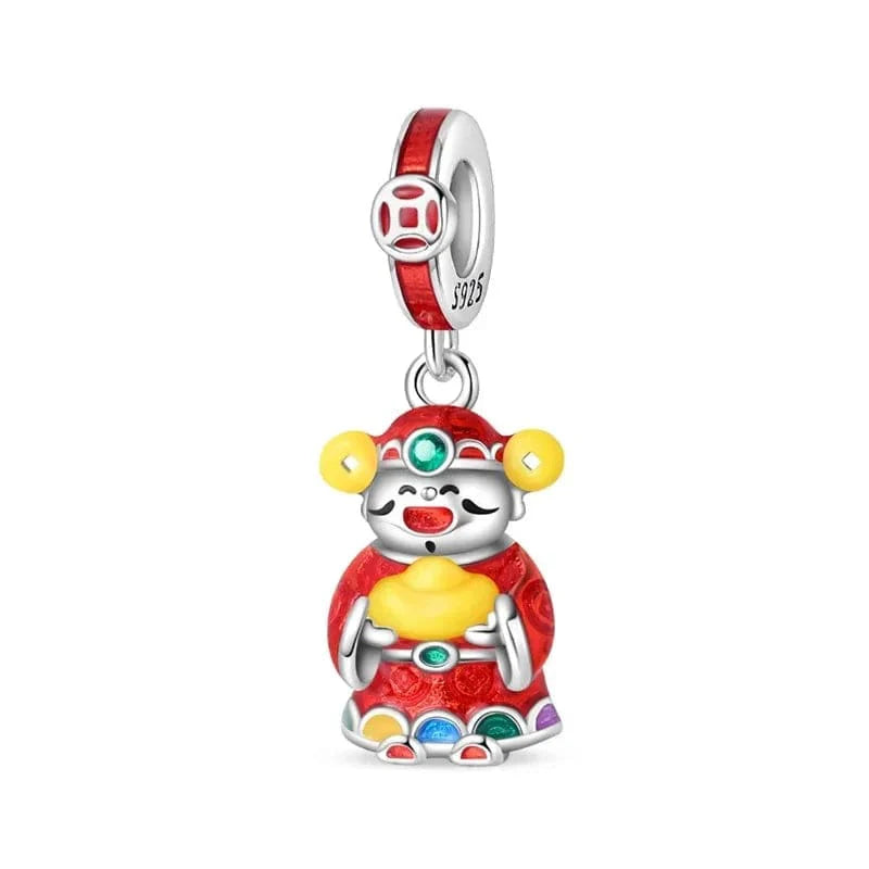 Liora Atelier Fortune - Bearing Caishen God of Wealth Dangle Charm
