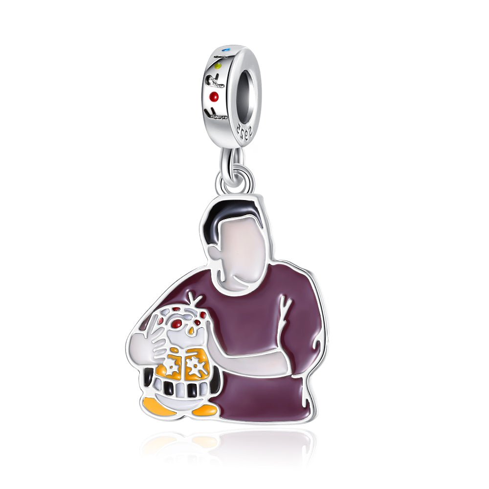 Liora Atelier Friends TV Series Joey & Hugsy Penguin Dangle Charm
