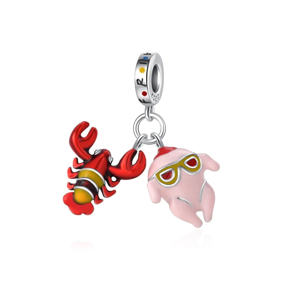 Liora Atelier Friends TV Series Lobster and Thanksgiving Chicken Dangle Charm