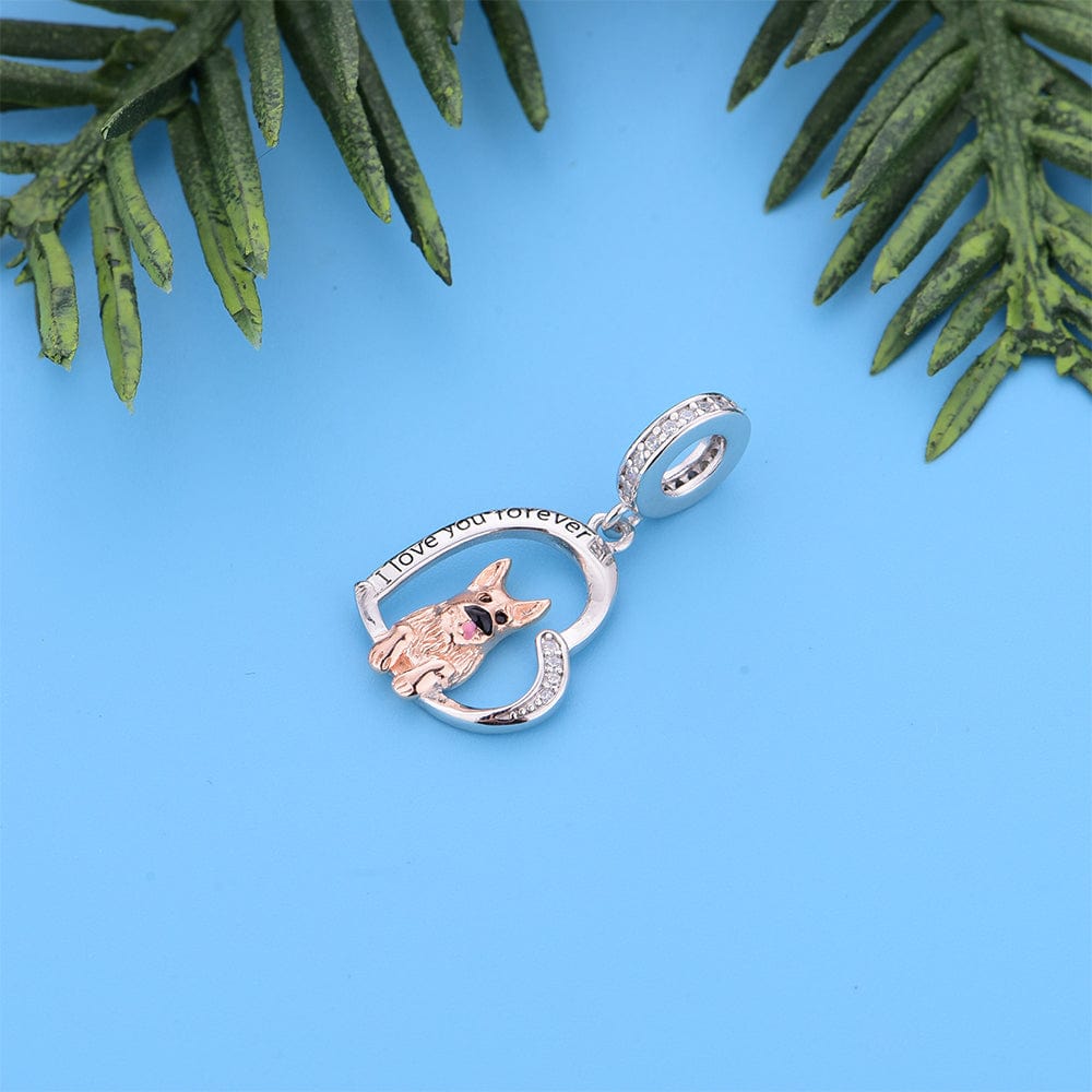 Liora Atelier German Shepherd Dog Heart Charm