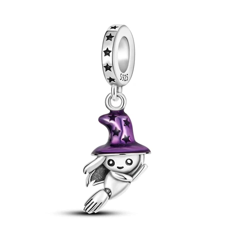 Liora Atelier Ghost Charm with Purple Witch Hat