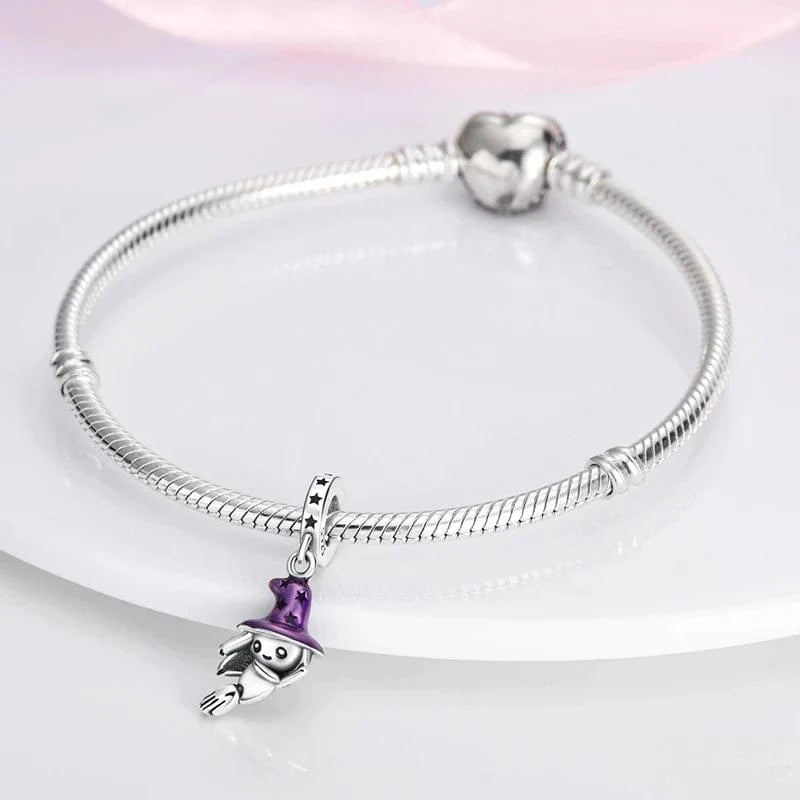 Liora Atelier Ghost Charm with Purple Witch Hat