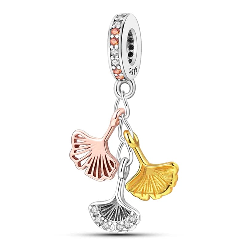 Liora Atelier Ginkgo Biloba Leaves Dangle Charm