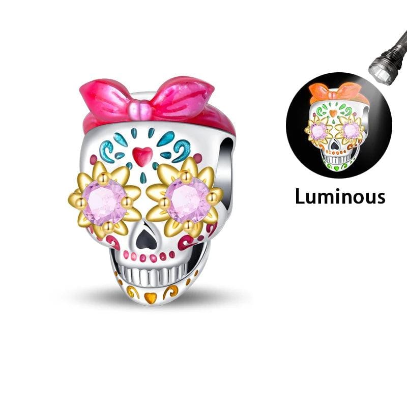 Liora Atelier Glow - in - the - Dark Barbie Skull Charm