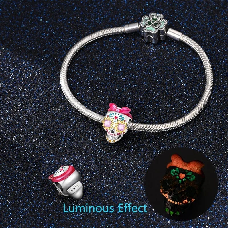 Liora Atelier Glow - in - the - Dark Barbie Skull Charm