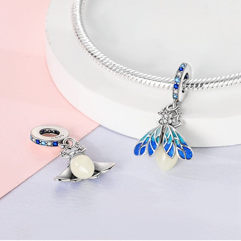 Liora Atelier Glow - in - the - dark Blue Firefly Dangle Charm