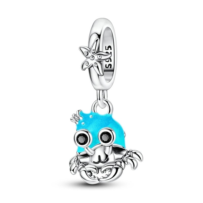 Liora Atelier Glow in the Dark Luminous Crab with Starfish Dangle Charm