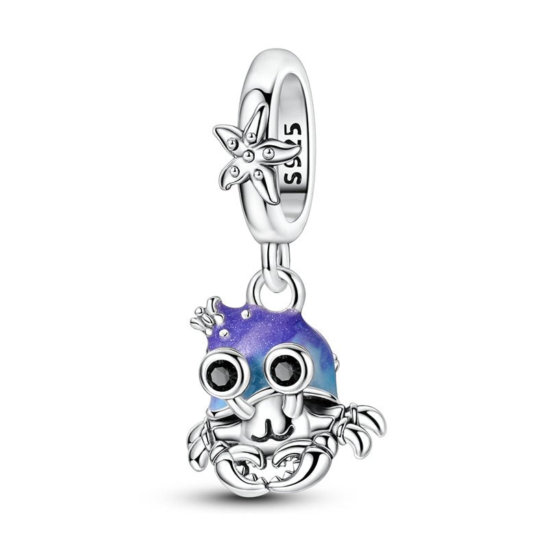 Liora Atelier Glow in the Dark Luminous Crab with Starfish Dangle Charm