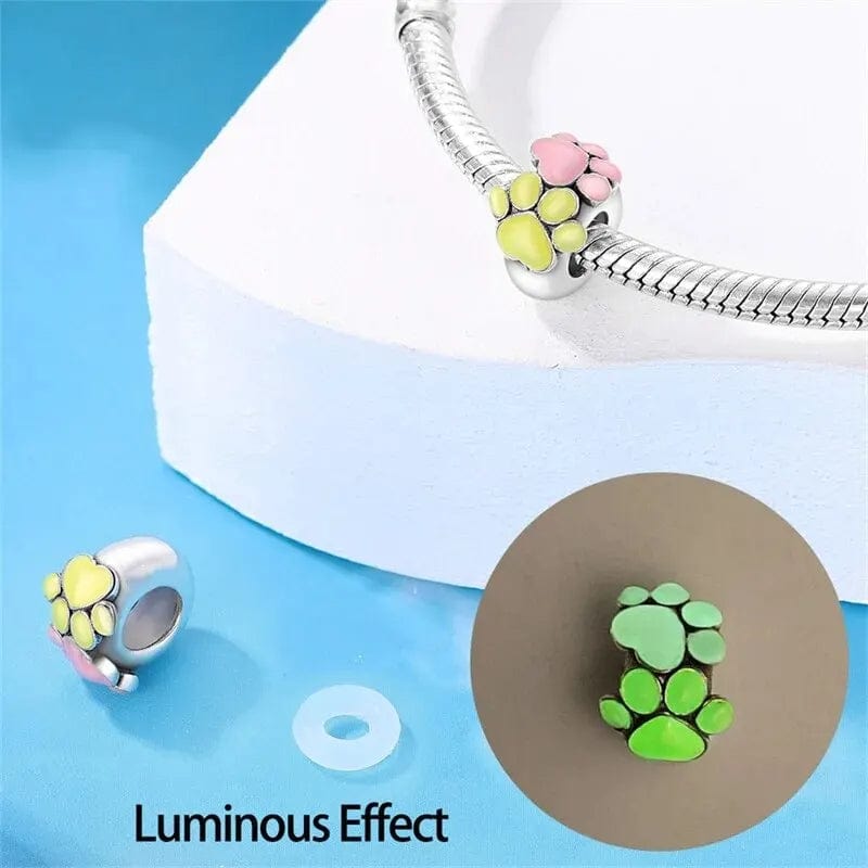 Liora Atelier Glow in the Dark Luminous Dog Paws Charm