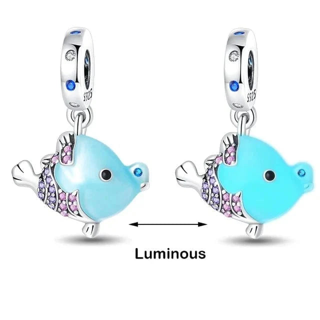 Liora Atelier Glow in the Dark Luminous Fish Dangle Charm
