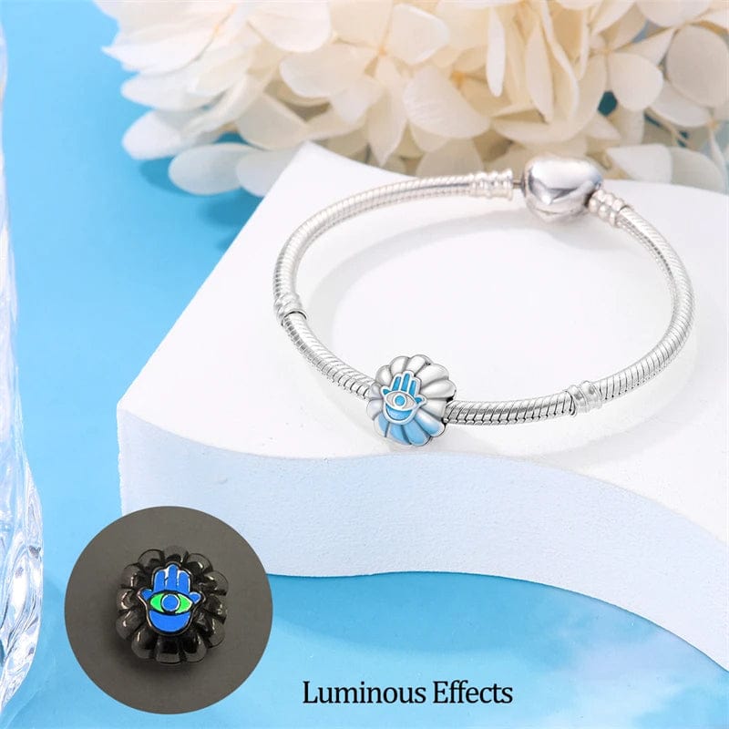Liora Atelier Glow in the Dark Luminous Hamsa Hand Clip Charm