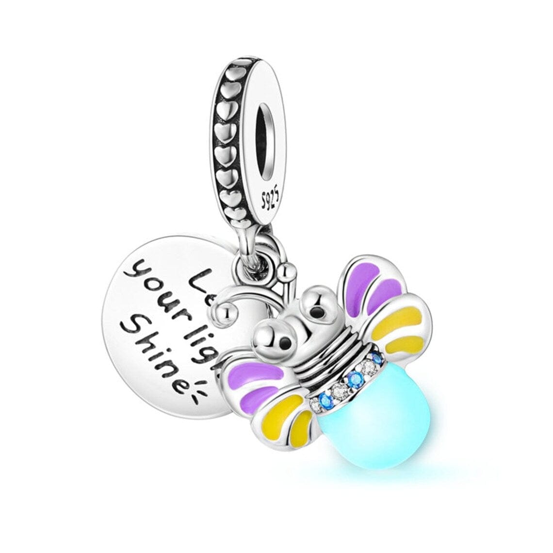 Liora Atelier Glow in the Dark Luminous Honey Bee Dangle Charm