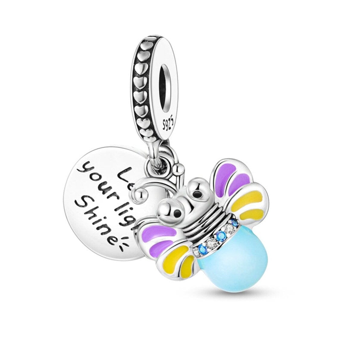 Liora Atelier Glow in the Dark Luminous Honey Bee Dangle Charm