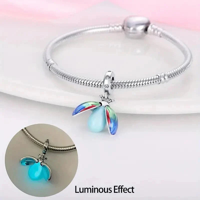 Liora Atelier Glow in the Dark Luminous Lady Bug Dangle Charm