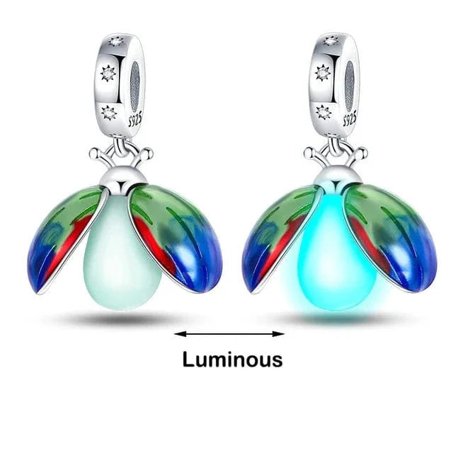 Liora Atelier Glow in the Dark Luminous Lady Bug Dangle Charm