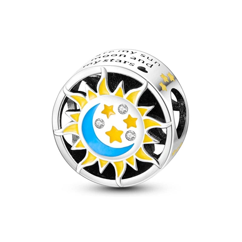 Liora Atelier Glow in the Dark Luminous Moon and Sun Charm