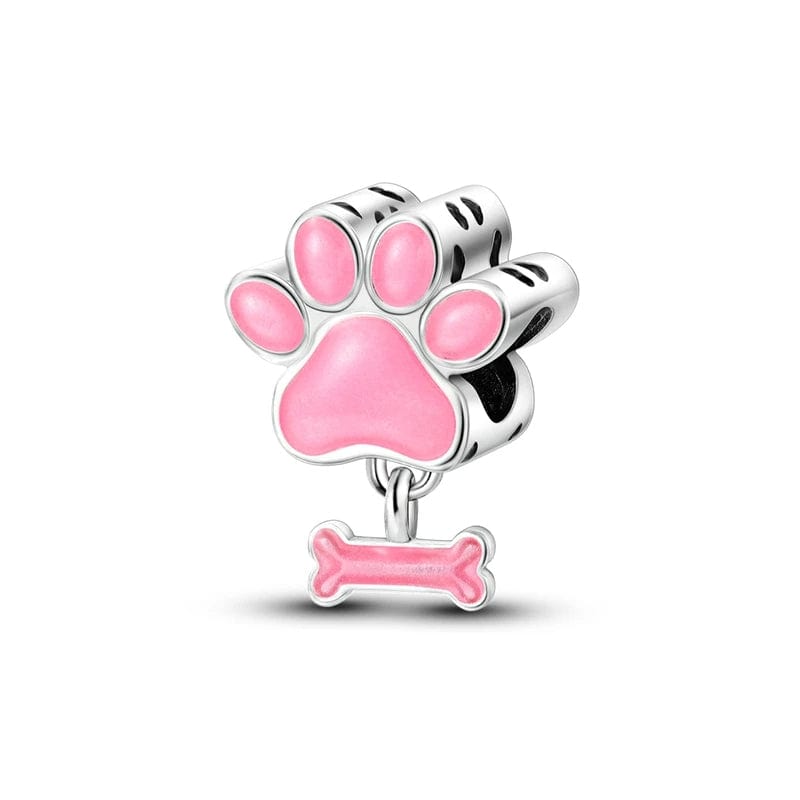 Liora Atelier Glow in the Dark Luminous Paw and Bone Charm