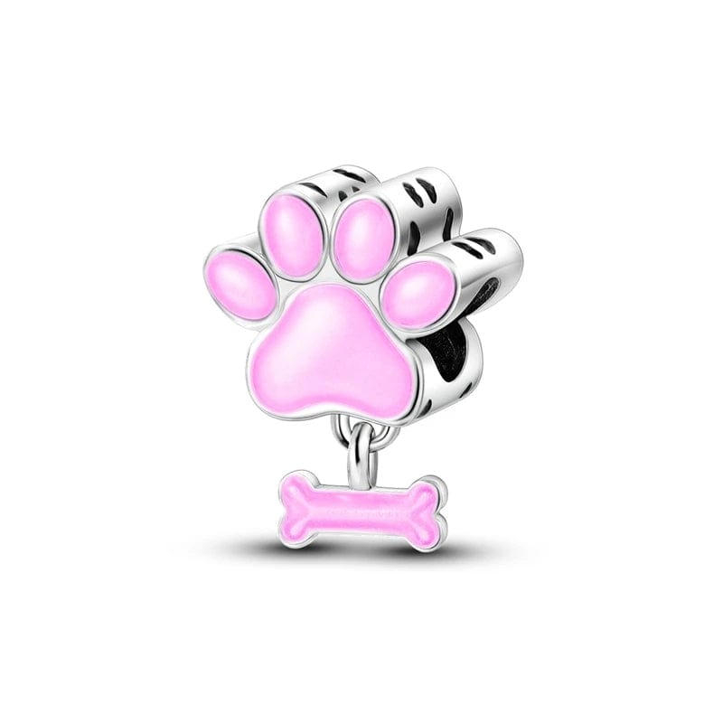 Liora Atelier Glow in the Dark Luminous Paw and Bone Charm