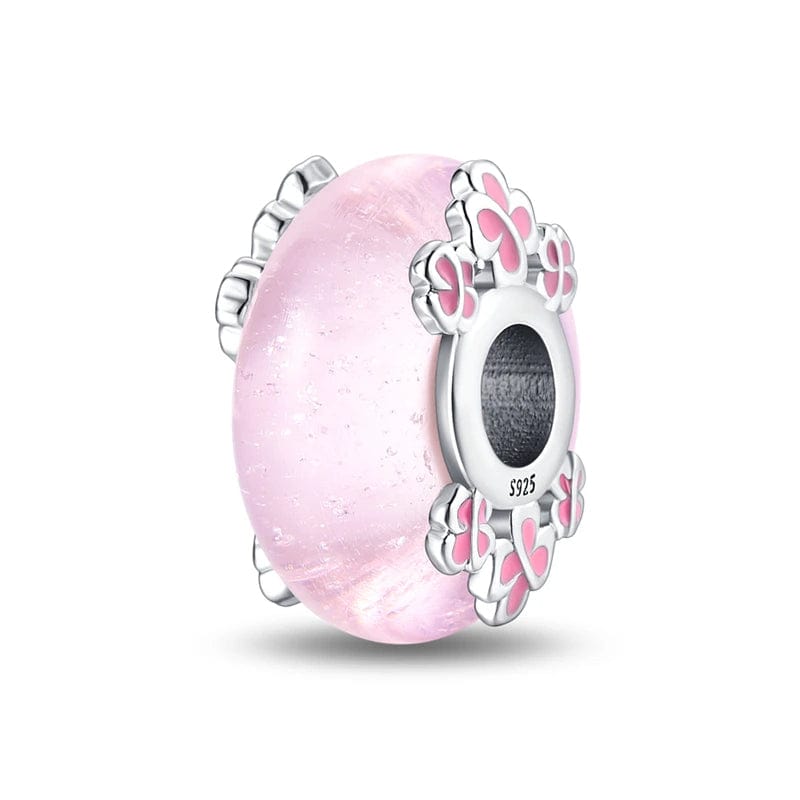 Liora Atelier Glow in the Dark Luminous Pink Murano Charm