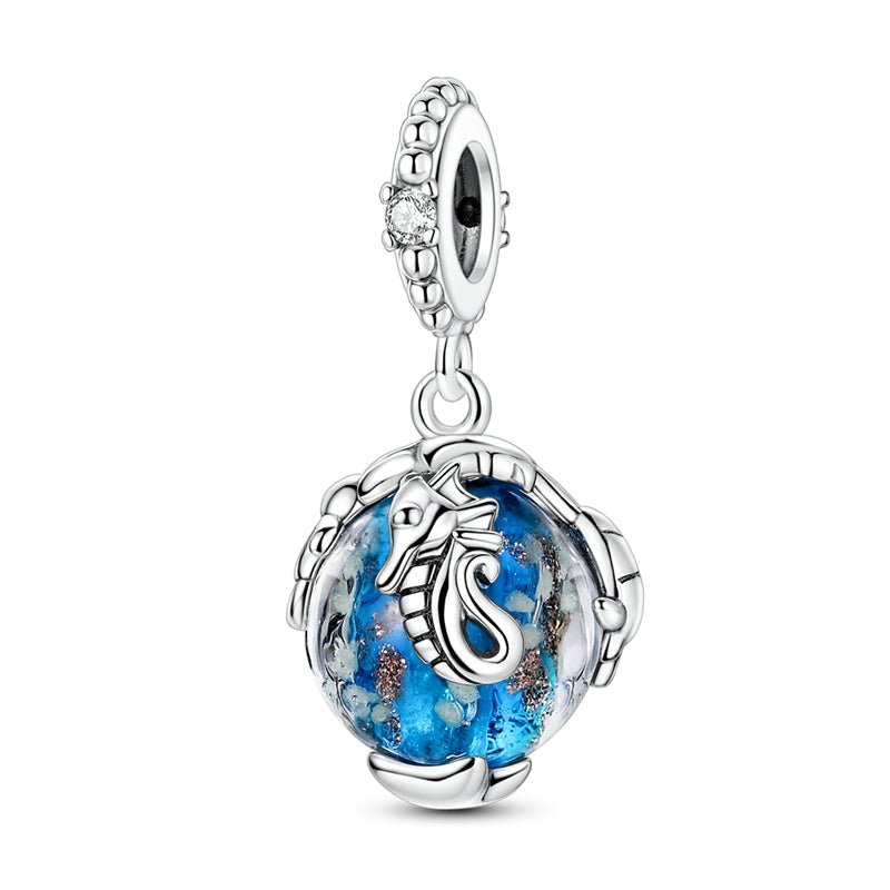 Liora Atelier Glow in the Dark Luminous Seahorse Dangle Charm