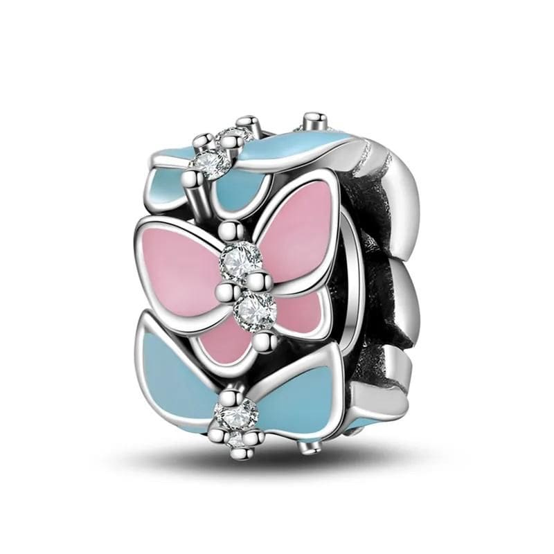 Liora Atelier Glow in the Dark Luminous Spacer Butterflies Charm