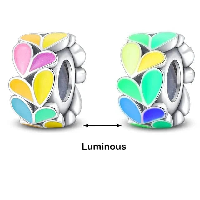 Liora Atelier Glow in the Dark Luminous Spacer Flowers Charm