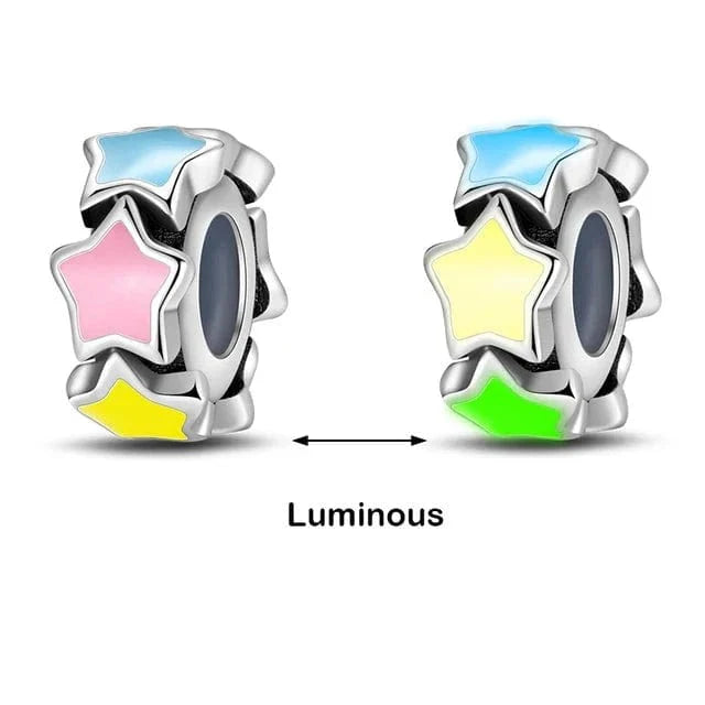 Liora Atelier Glow in the Dark Luminous Spacer Stars Charm