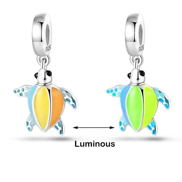 Liora Atelier Glow in the Dark Luminous Turtle Dangle Charm