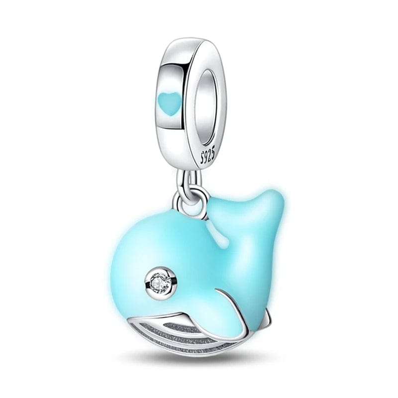 Liora Atelier Turquoise - colored Whale Dangle Charm