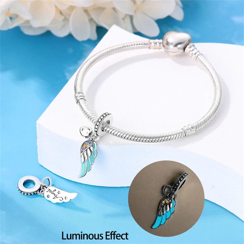Liora Atelier Glow in the Dark Luminous Wing Dangle Charm