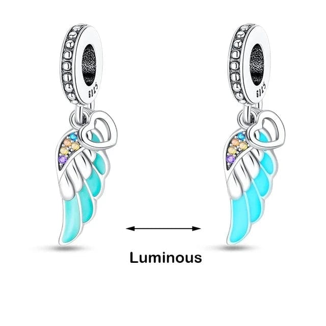 Liora Atelier Glow in the Dark Luminous Wing Dangle Charm