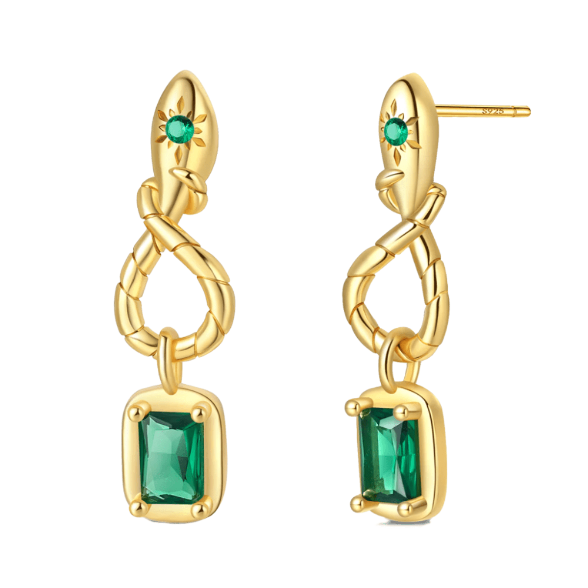 Liora Atelier Gold Knot Drop Earrings