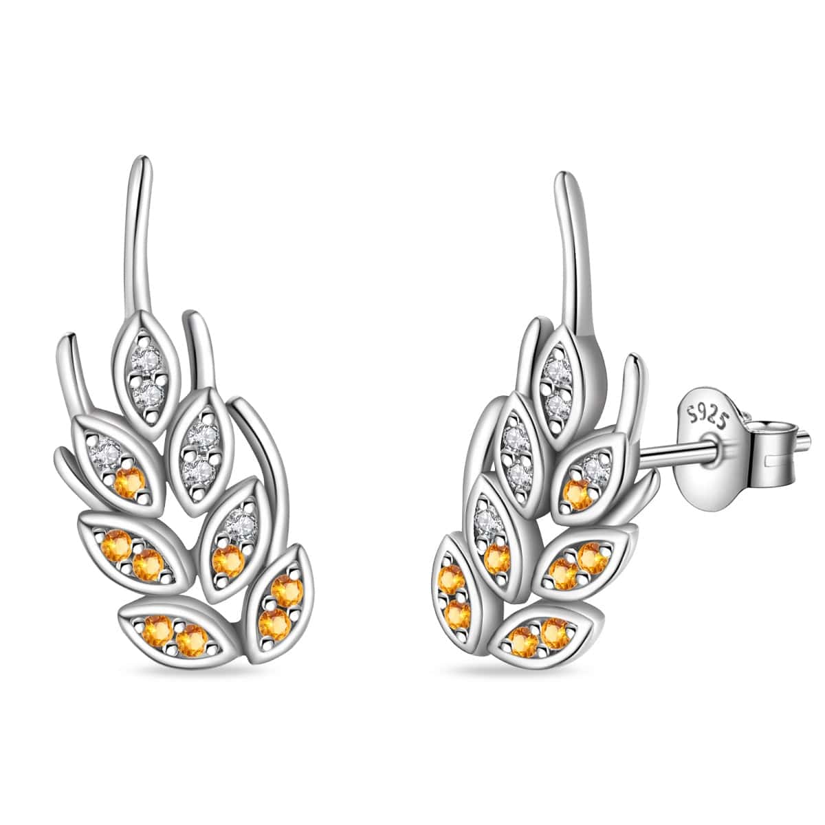 Liora Atelier Golden Harvest Wheat Cluster Earrings