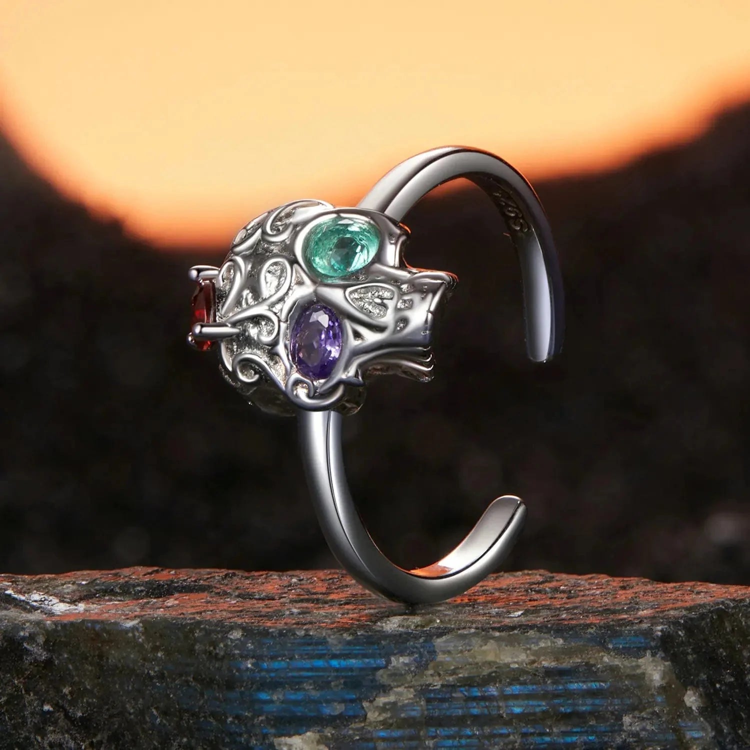 Liora Atelier Gothic Skull Head Ring